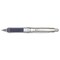 Pilot Dr. Grip Center of Gravity Retractable Ballpoint Pen, 1mm, Black Ink, Silver/Gray Barrel